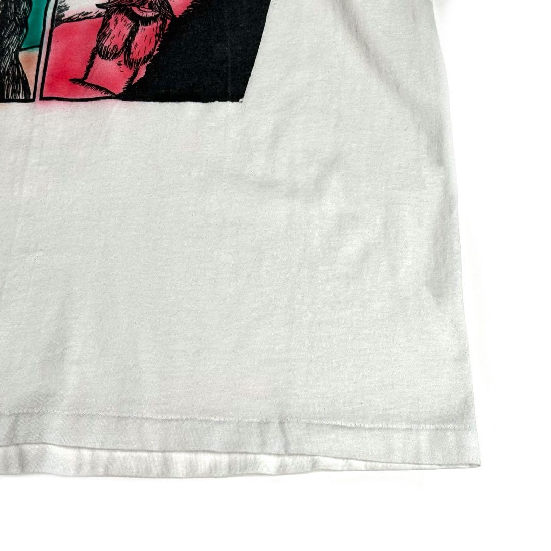 80s Screen Stars Vintage T Shirt Rose Bowl USA L Fit 46cm 18in Shoulder Black