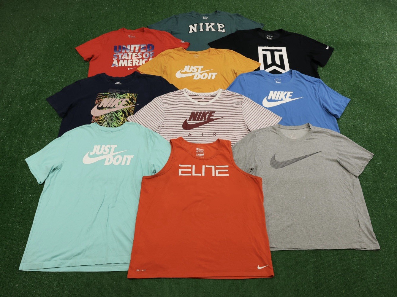 Lot of 10 Nike Dri Fit Men&rsquo;s XL The Nike Tee Graphic T-Shirt Basketball J200