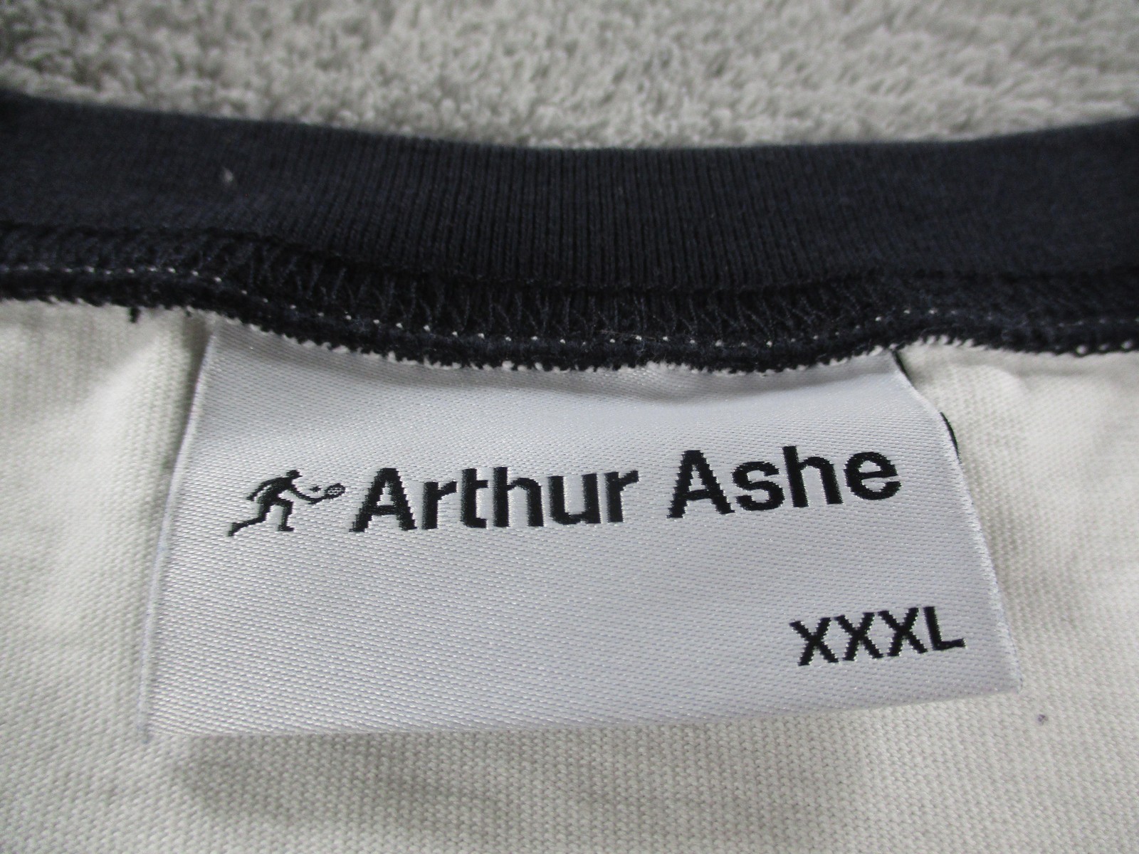 Arthur Ashe Shirt Mens 3XL White ASHE Logo Ringer Tennis Graphic T-Shirt