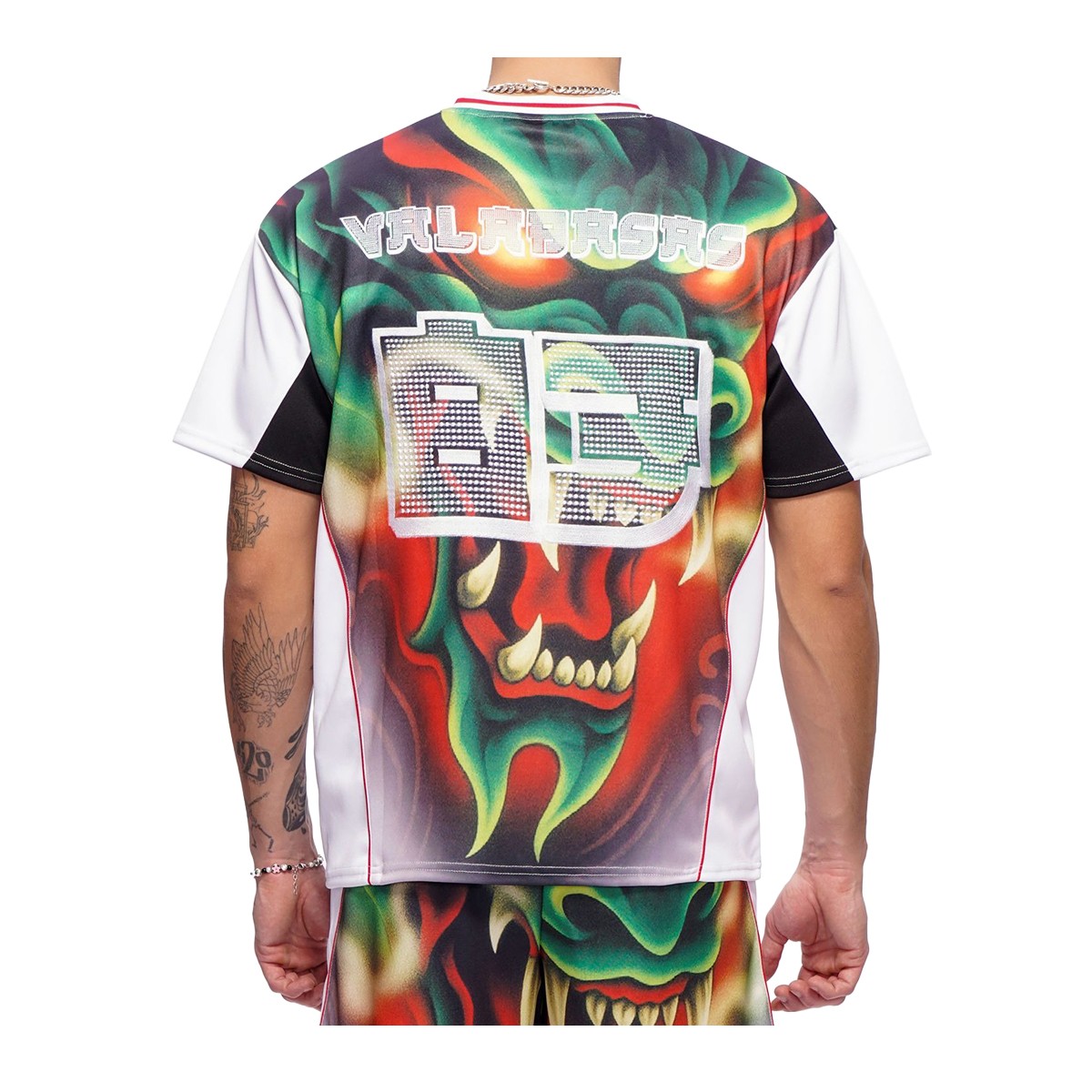 Valabasas Crew Neck T-Shirt Green Inferno Mens Multicolor VLBS-VT1-1101