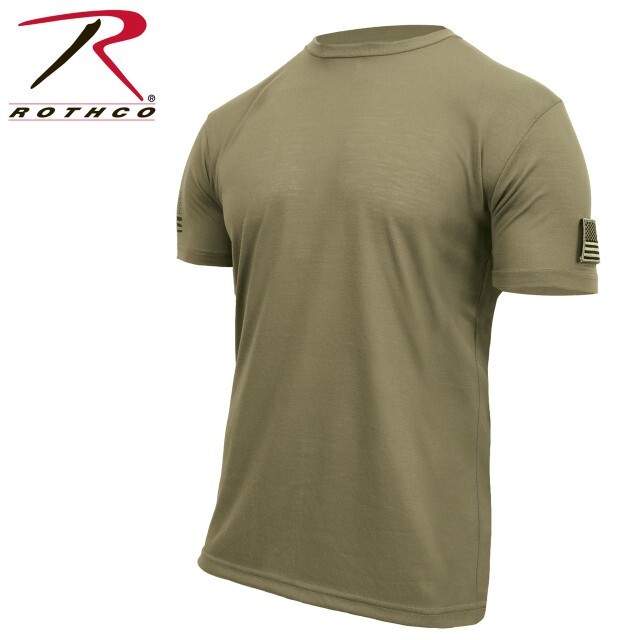 Rothco Tactical Athletic Fit T-Shirt – AR 670-1 Coyote Brown