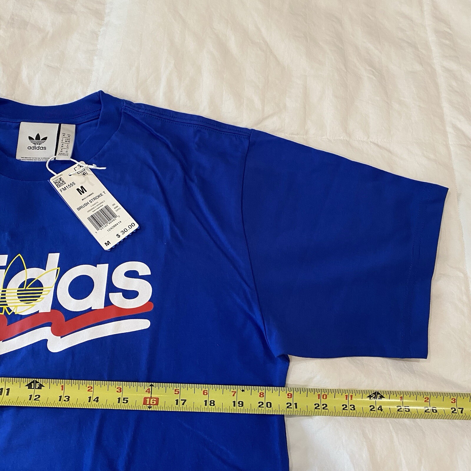 Adidas Brush Stroke Tee – New With Tags – Mens Medium – Team Royal Blue