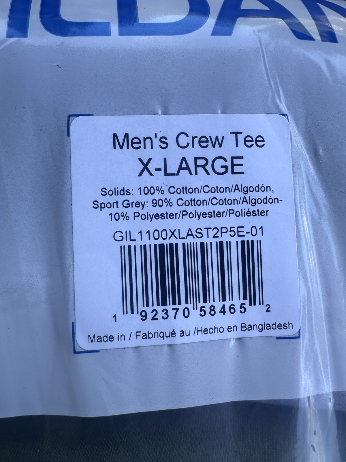 Gildan Men&rsquo;s Crew T-Shirts, Multipack, Multicolor, Size XL
