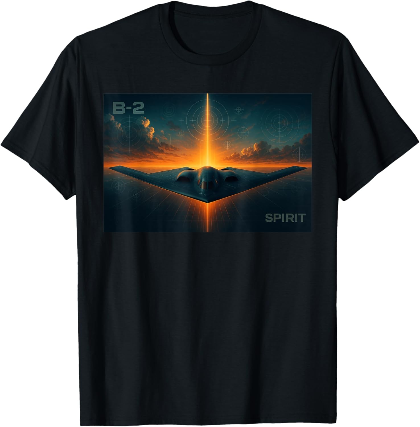 B-2 Spirit Stealth Bomber Aviation Graphic Design T-Shirt