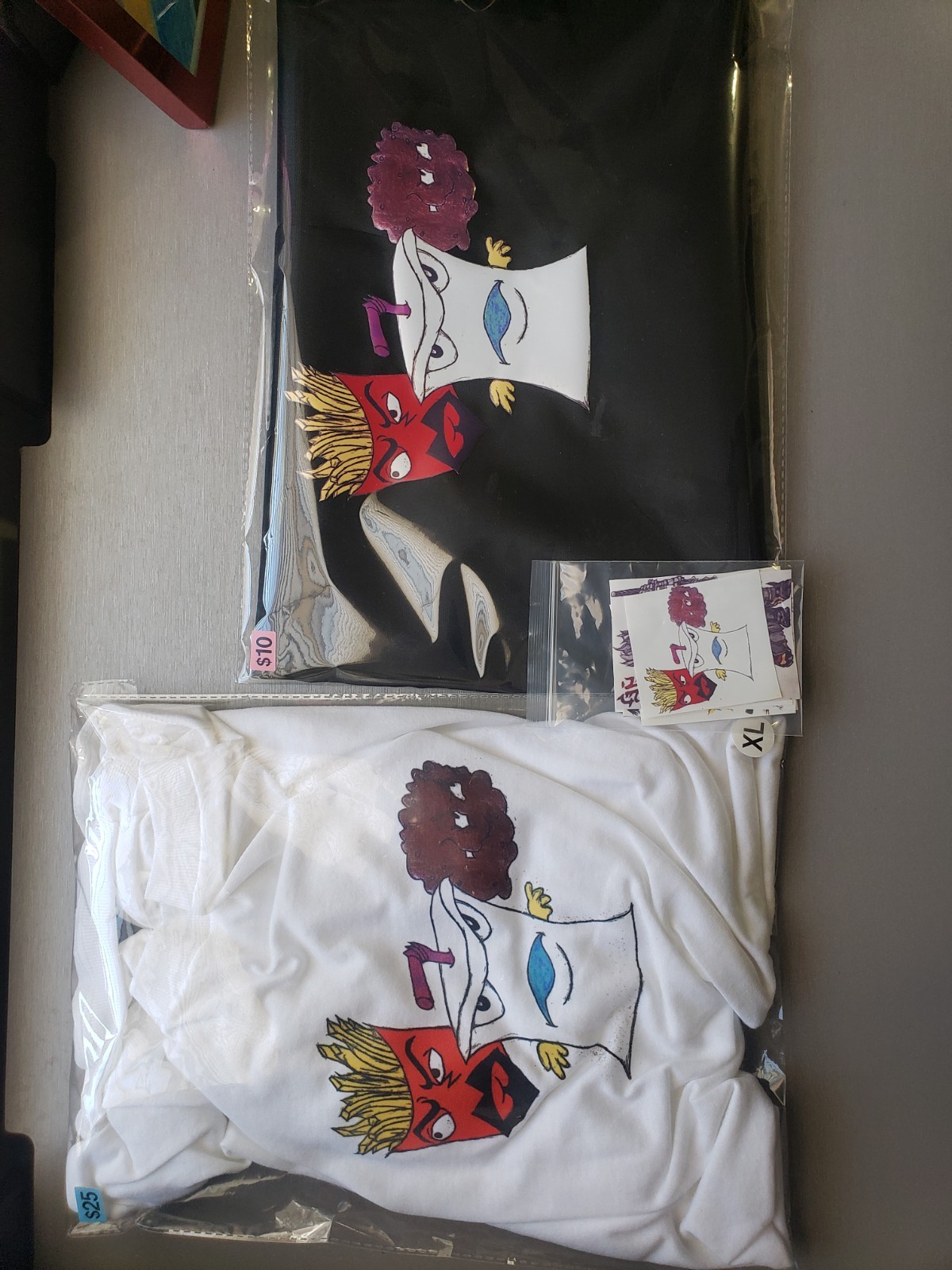 Aqua Teen Hunger Force Graphic Design T-Shirt, Bookbag And Stickers