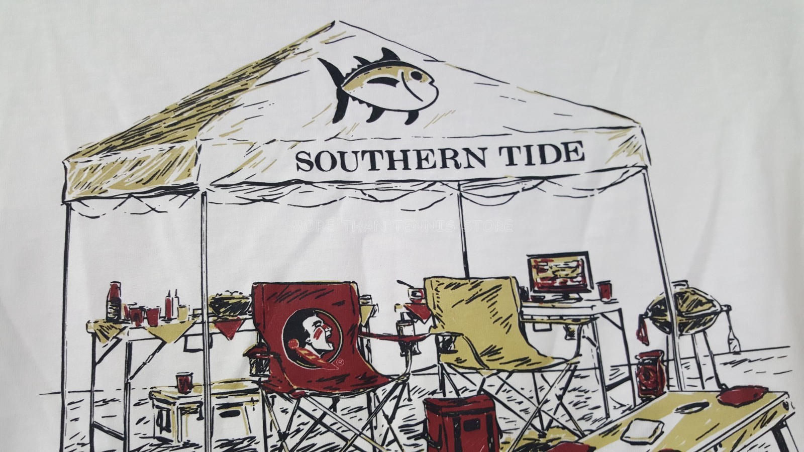 Southern Tide Men&rsquo;s White Tee Shirt T-Shirt FSU Seminoles