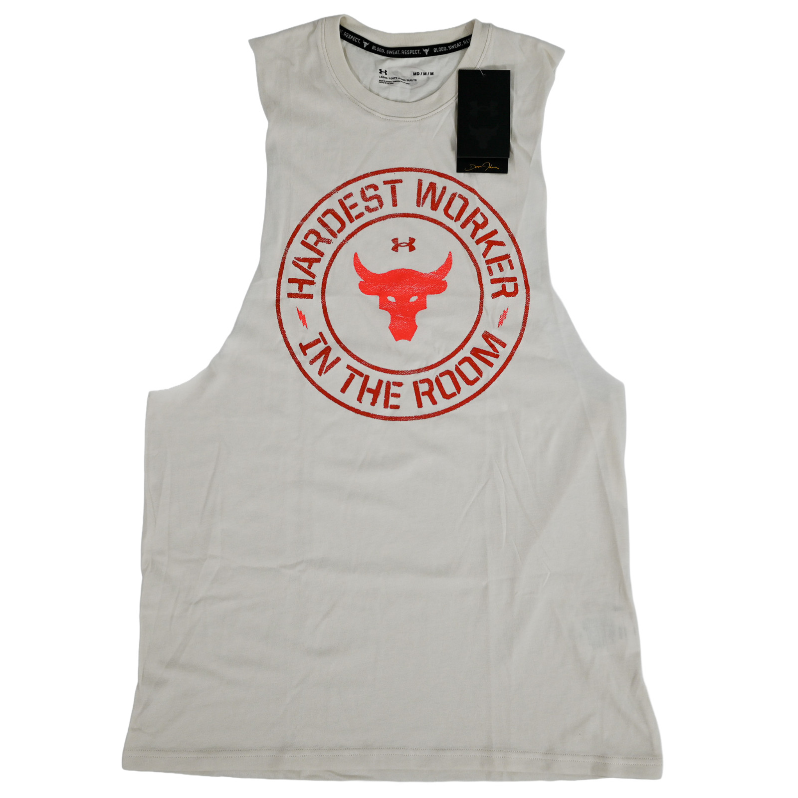 Under Armour Men&rsquo;s Medium UA Project Rock Hardest Worker Tank Top – Brand New