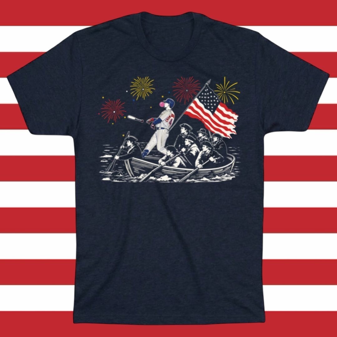 Vintage Patriotic Baseball USA Flag 4th of July Graphic Shirt Size S-5XL