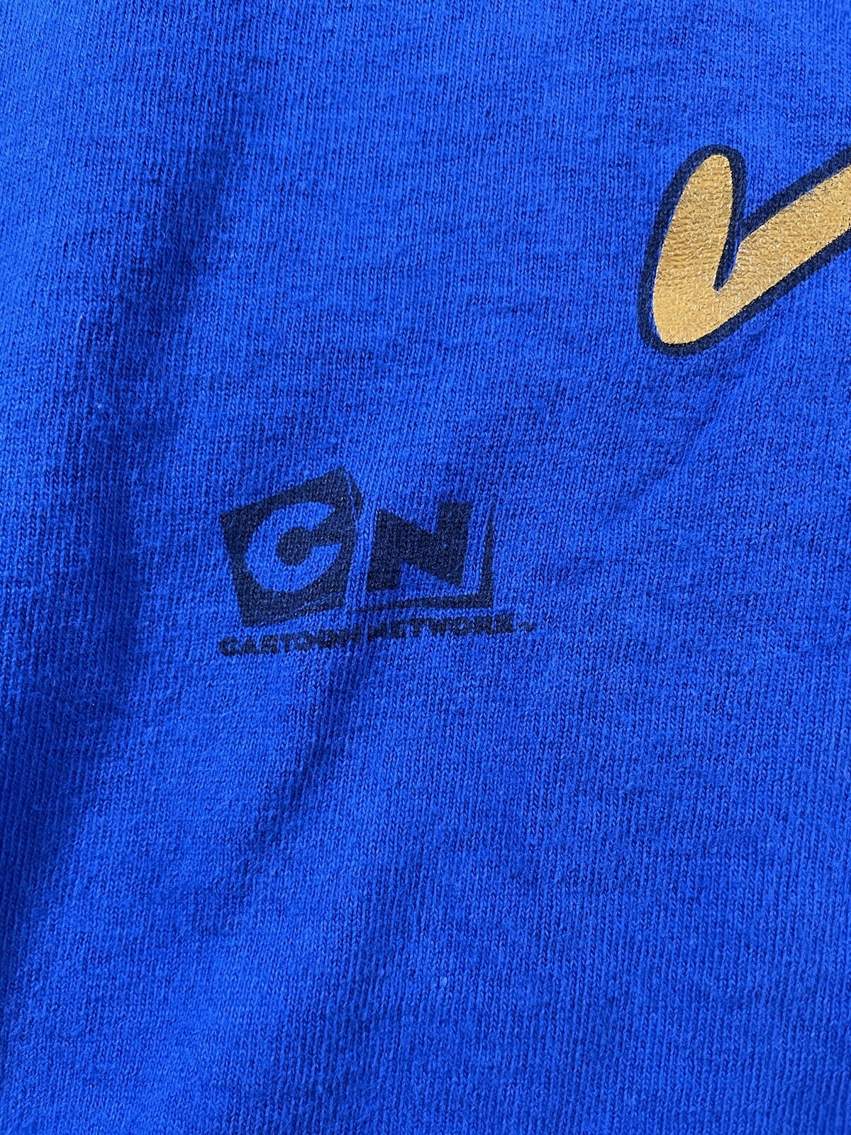 Y2K Adventure Time T Shirt S Cartoon Network Blue Delta Preowned Big Graphic