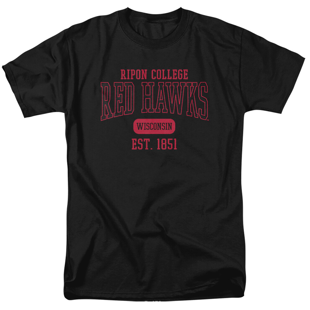 Ripon College Adult T-Shirt Est. Date, Black, S-5XL
