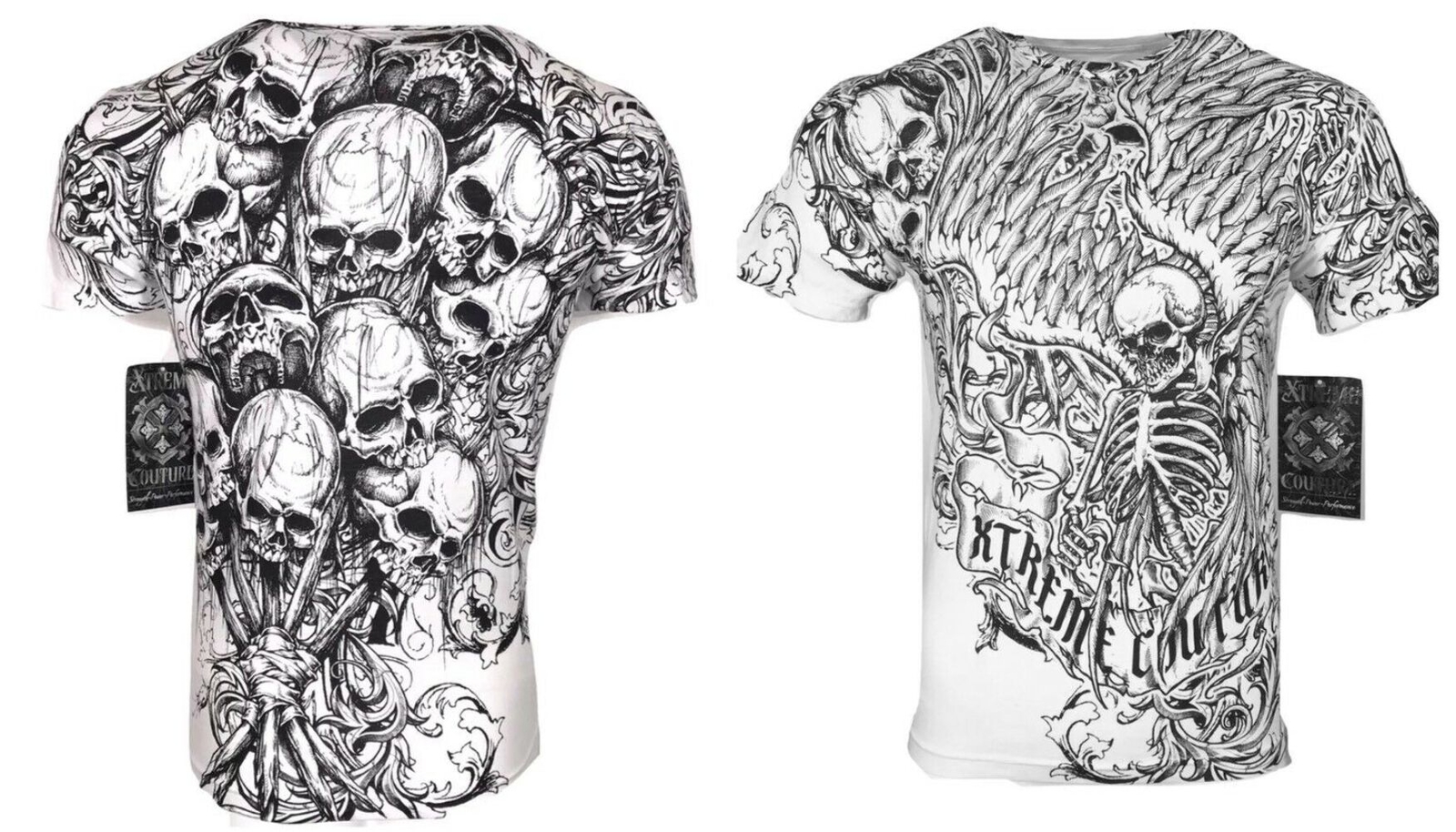 Xtreme Couture by Affliction Men&rsquo;s T-Shirt ACCUSER Skull Biker