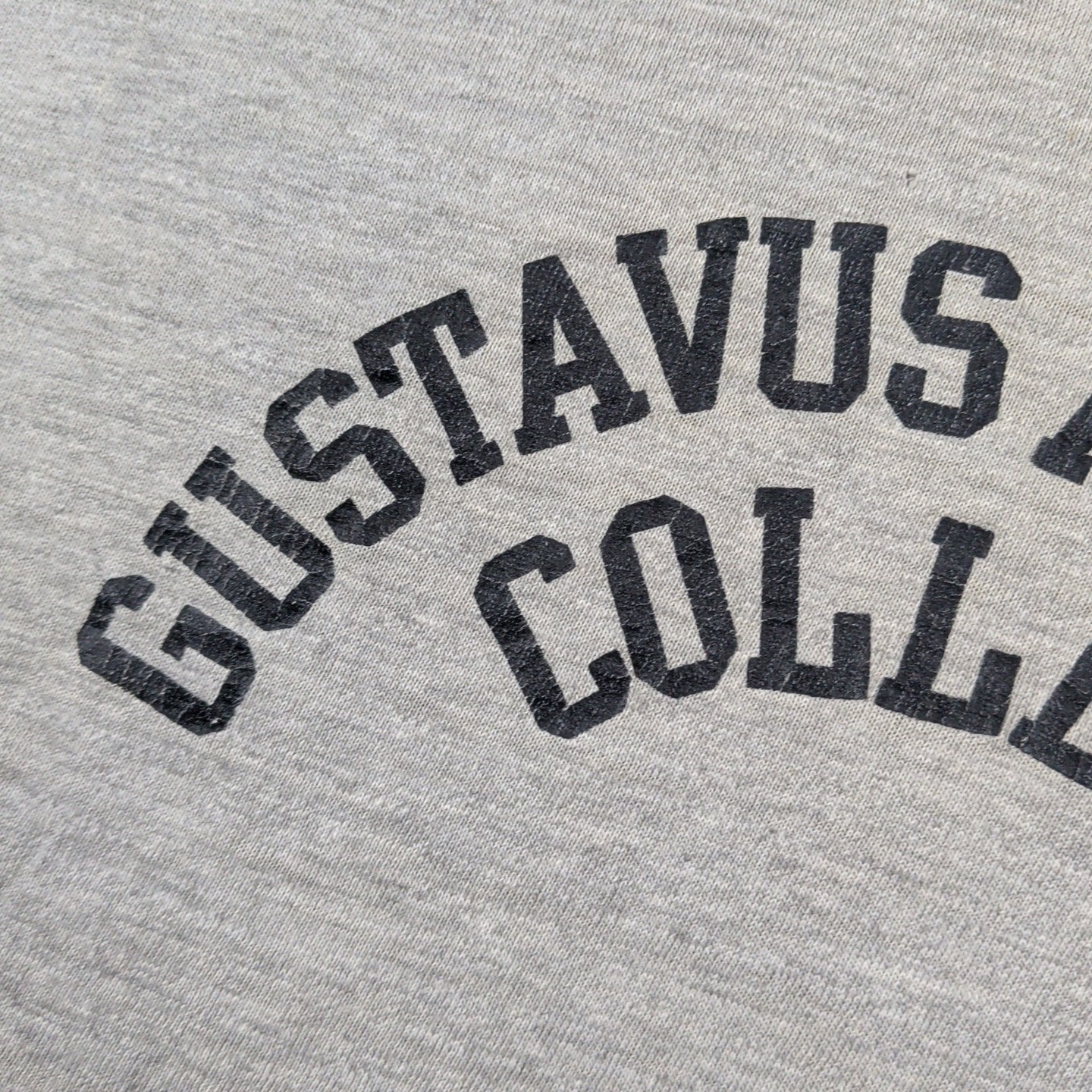 VTG 1960s Sportswear by Collegiate T Shirt Mens L Gray Gustavus Adolphus College