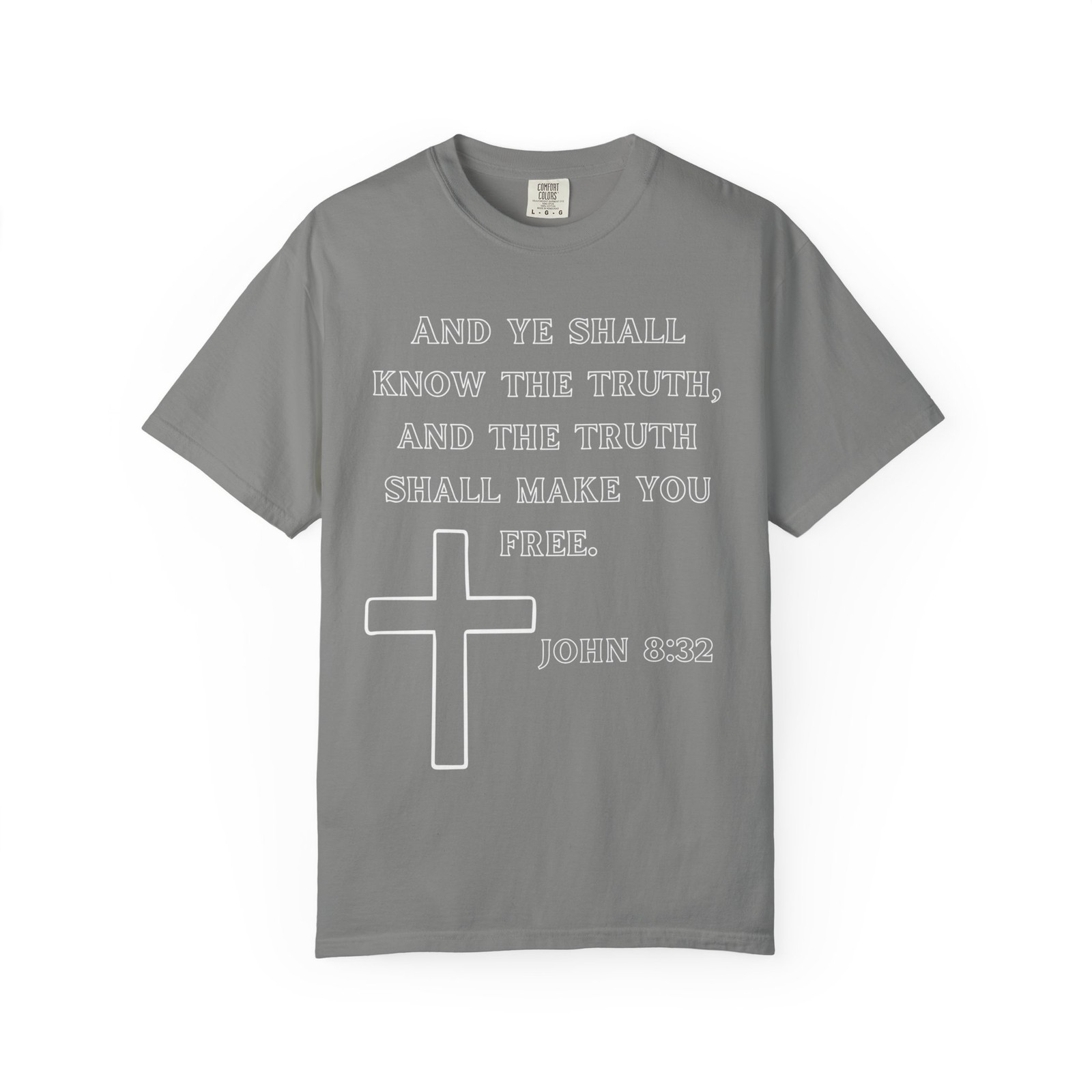 John 8:32 Bible Verse T Shirt Christian Shirts for Men Jesus Shirts for Men