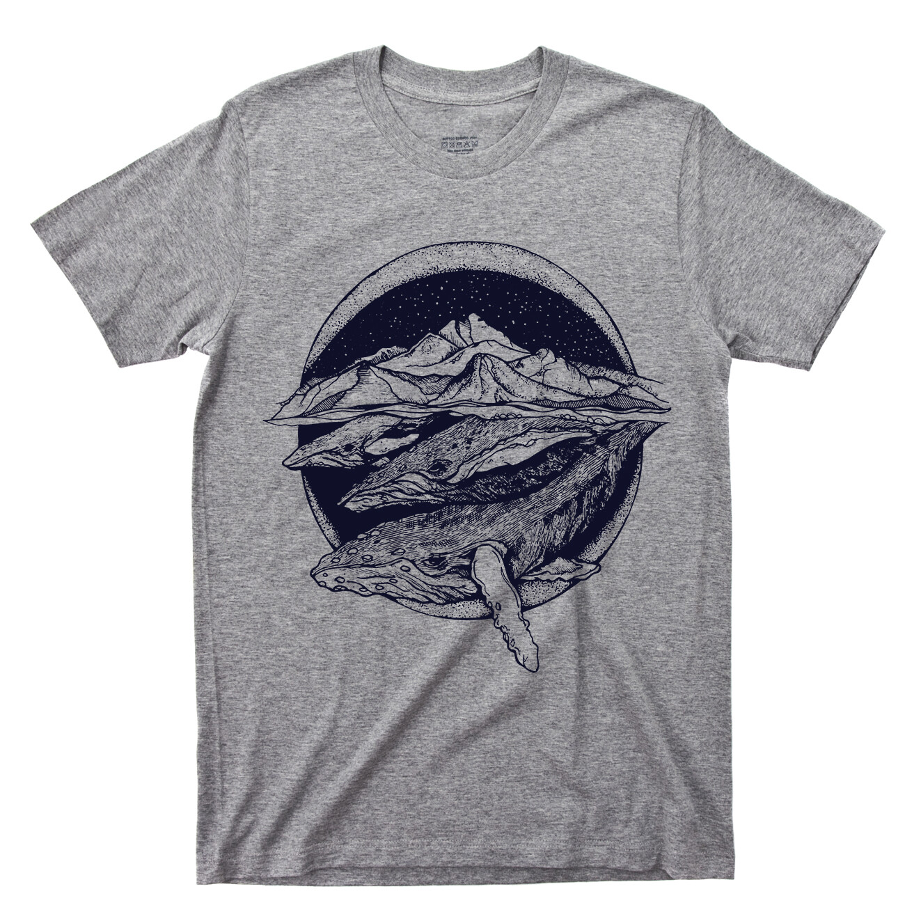 Wildlife T Shirt Narwhal Humpback Killer Whale Orca Dolphin Porpoise Fishing Tee