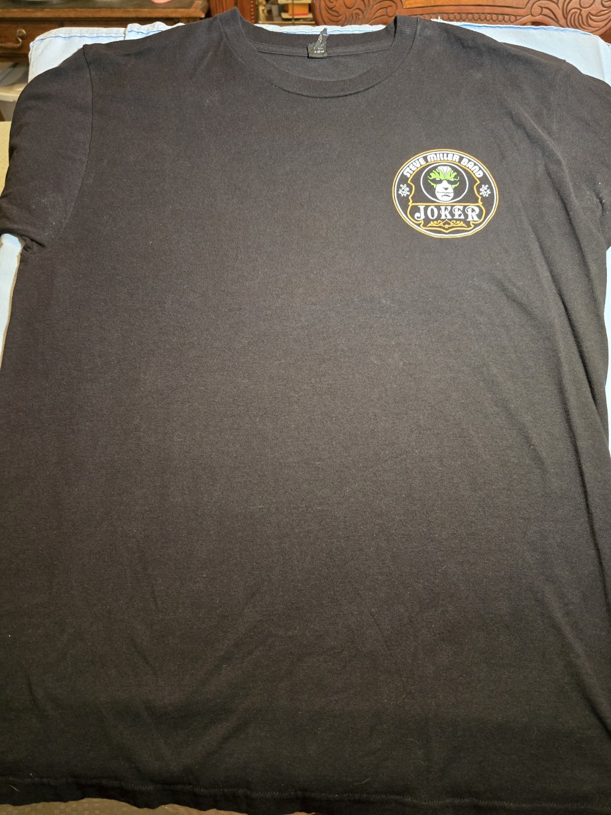 Tultex Steve Miller Band Joker 2014 Black Graphic T-Shirt Men’s L Cotton