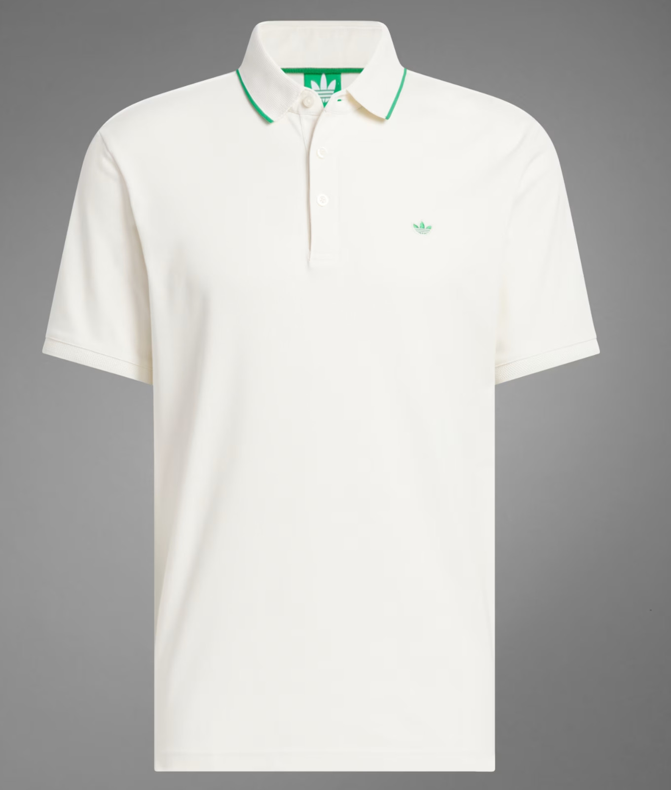 NEW MENS ADIDAS ORIGINALS TREFOIL POLO SHIRT ~SIZE XL #JH3861 WHITE/GREEN