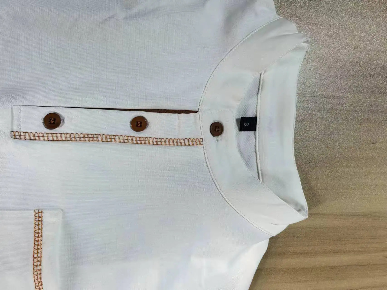 Summer New Men Henry collar short sleeve golf POLO shirt personality pocket styl