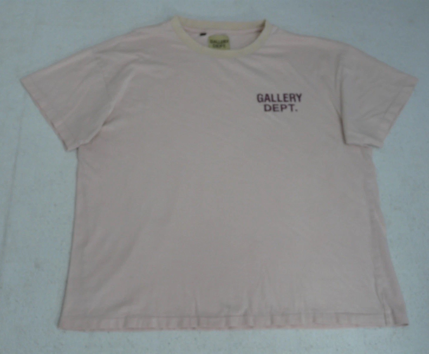 Gallery Dept T Shirt Mens Large Souvenir Tee Cream Beige Double Sided Hollywood