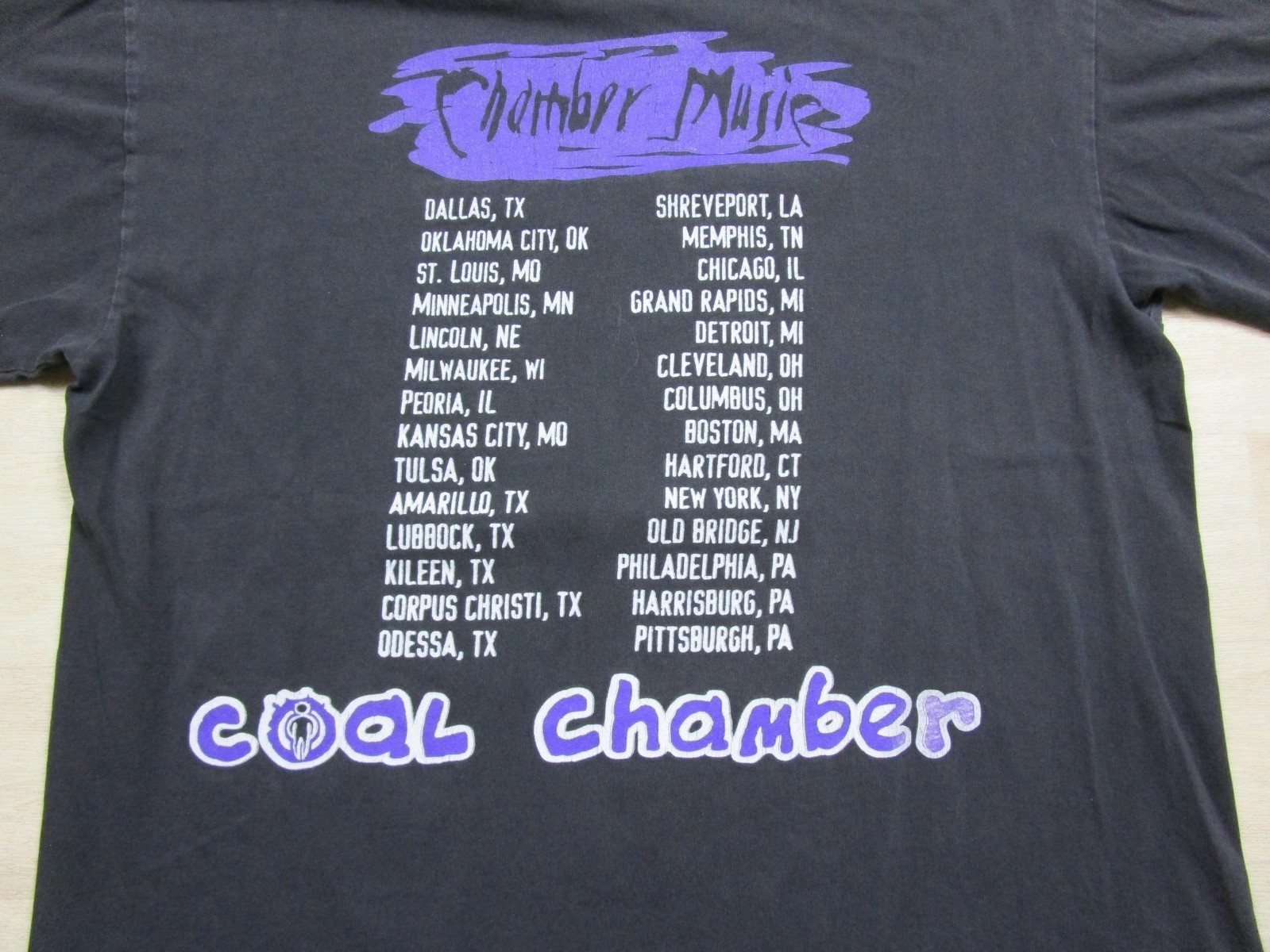 Coal Chamber Vintage 1999 BLUE GRAPE Chamber Music (L) Tour Shirt Single Stitch