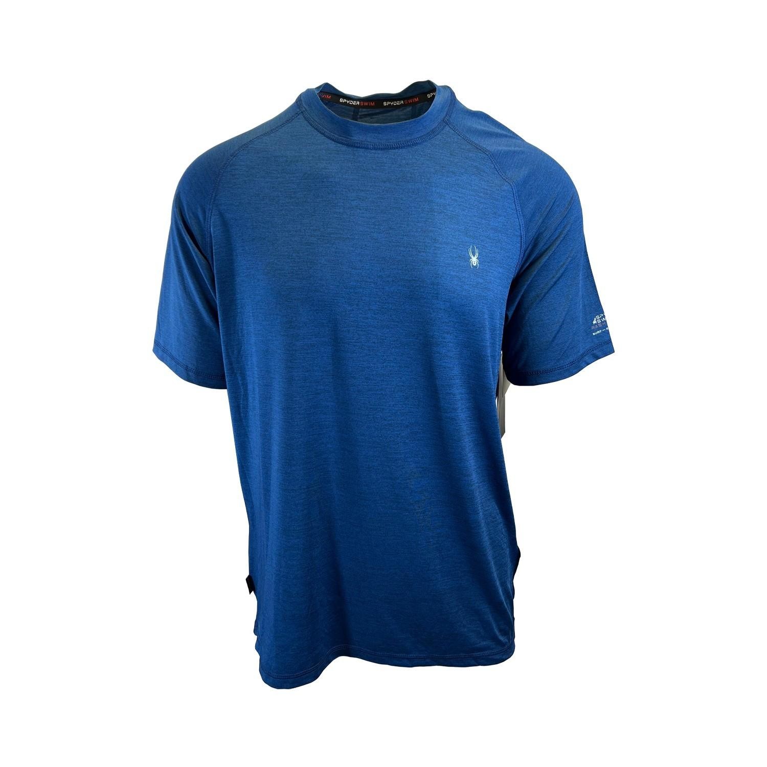 Spyder Swim Men&rsquo;s Solid T-Shirt Rashguard Quick Dry UPF Lightweight Hybrid S/S
