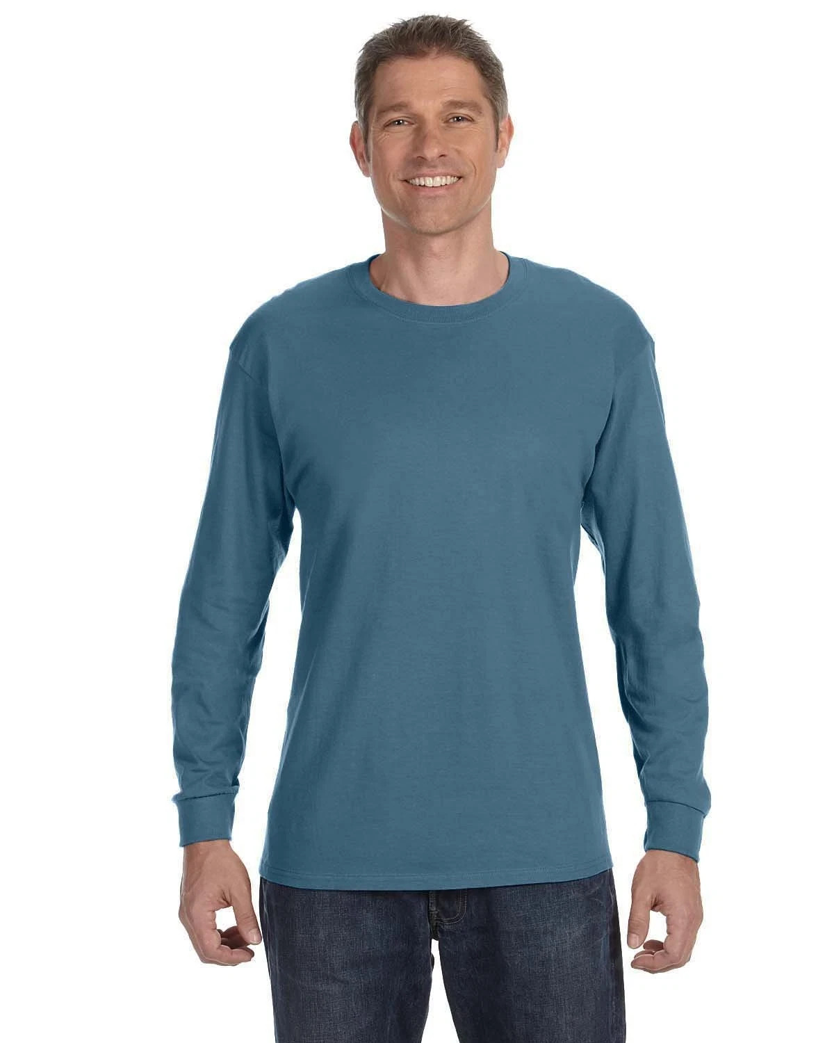 Gildan G540 Men&rsquo;s Heavy Cotton Preshrunk T Shirt Long Sleeve Crew Neck T-Shirt