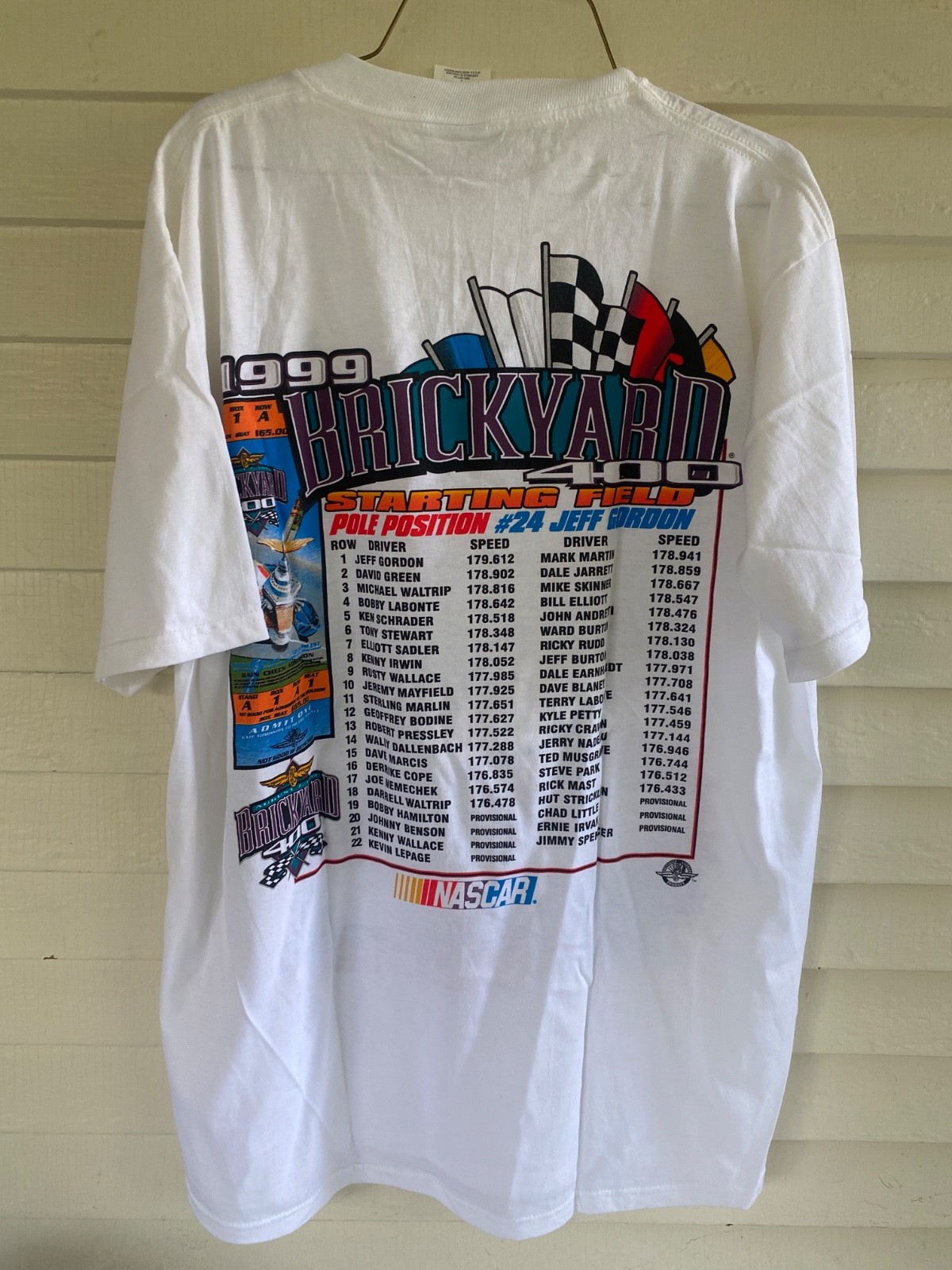 Backyard 400 Indianapolis Motor Speedway Indiana T Shirt 1999 LARGE
