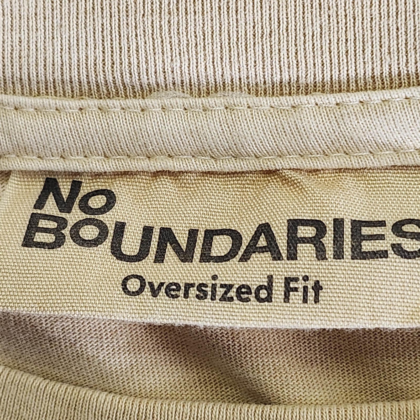 No Boundaries Men&rsquo;s 2XL Cotton Oversize Tee Short Sleeve Yellow T-Shirt NEW