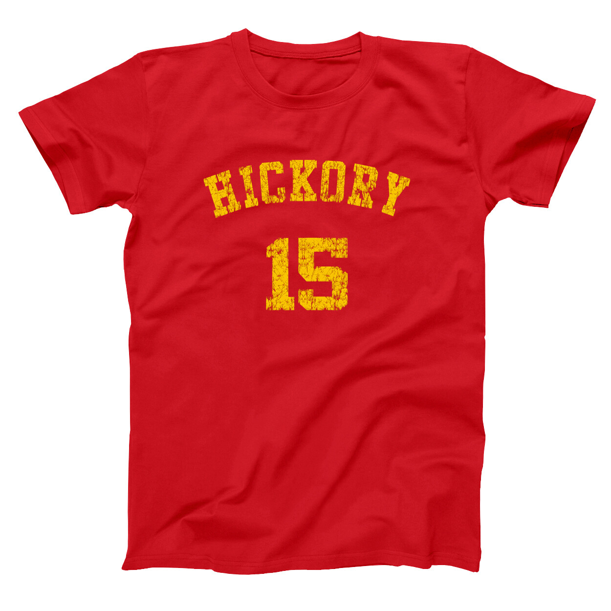 Hickory 15 Retro Team Uniform Outfit Hoosiers Movie Red Men&rsquo;s T-Shirt