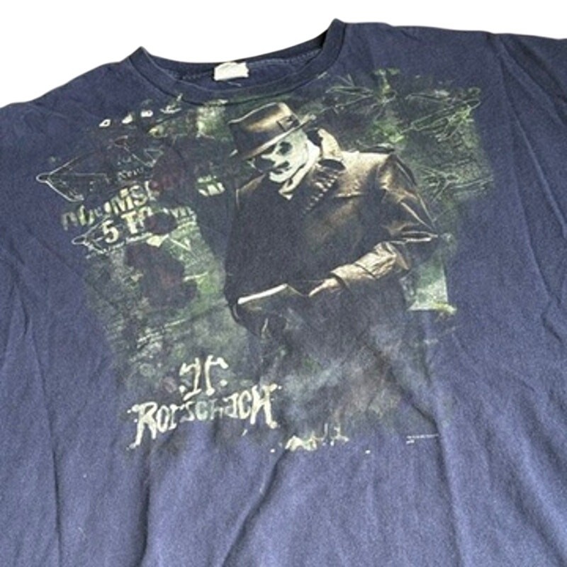 Vintage Watchmen 2009 Movie Rorschach Graphic T-Shirt DC Comics Pro Weight 2XL