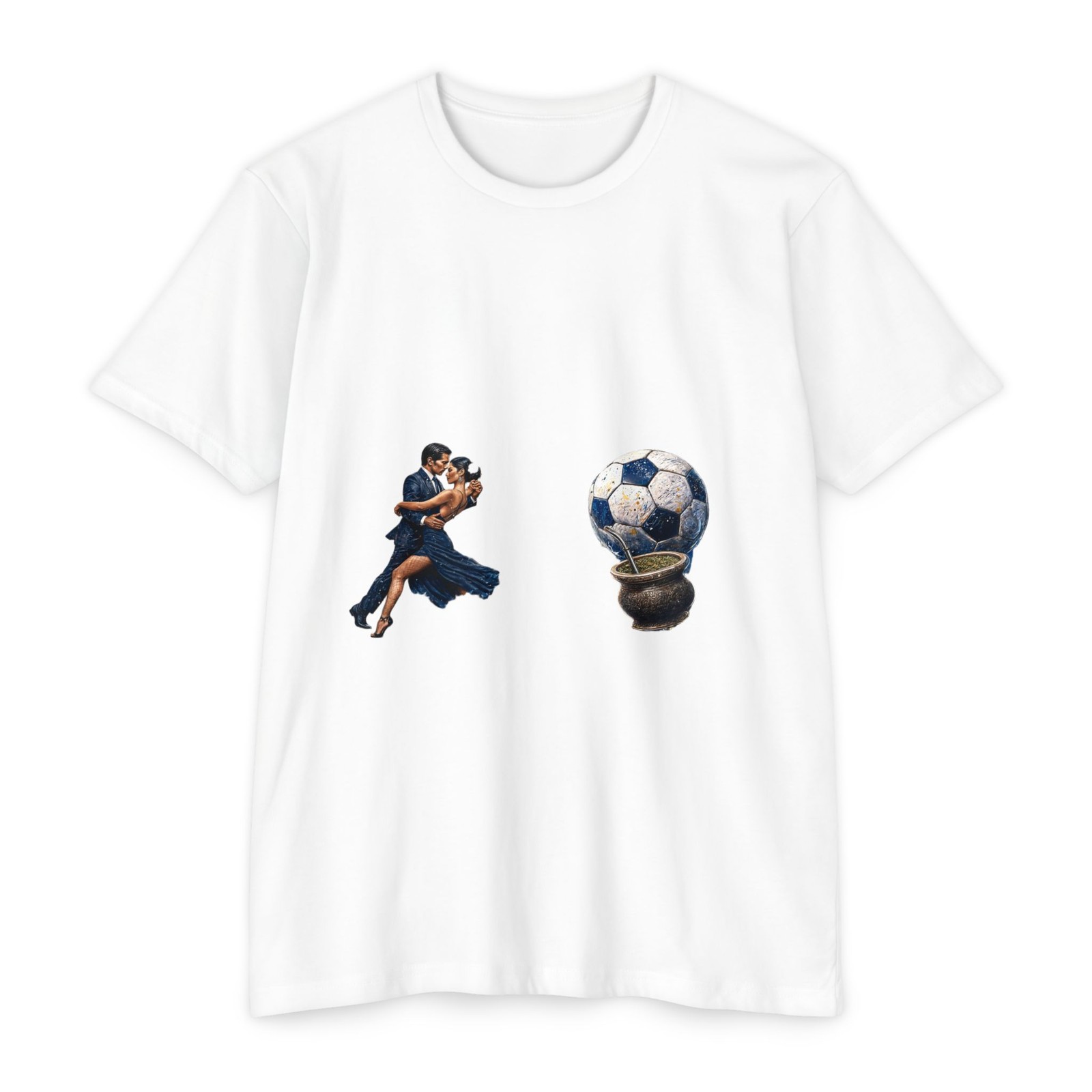 T-Shirt Argentina CVC Jersey Soft Unisex Made in USA