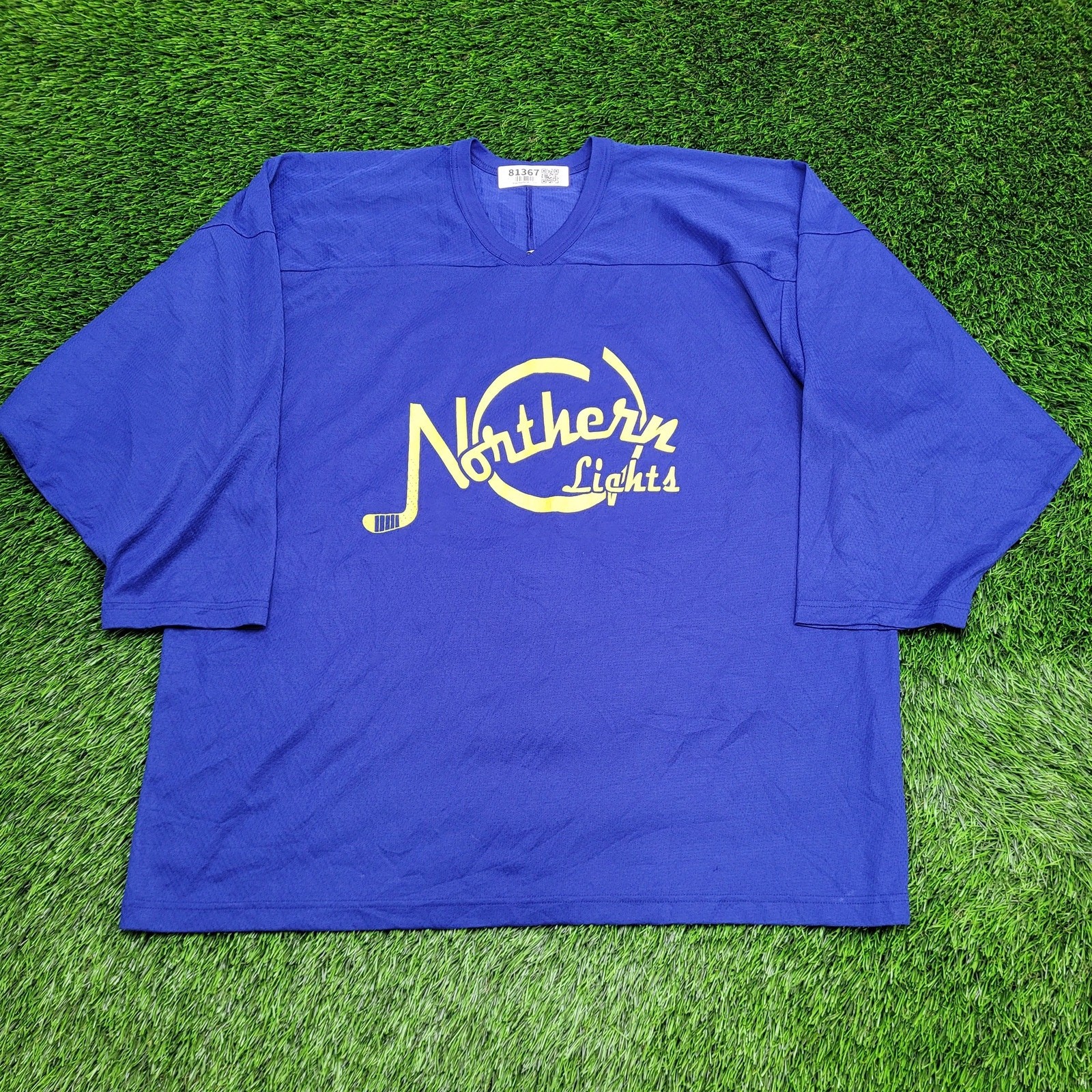 VTG Northern Light CCM Hockey Jersey Shirt 3XL 28×31 Blue