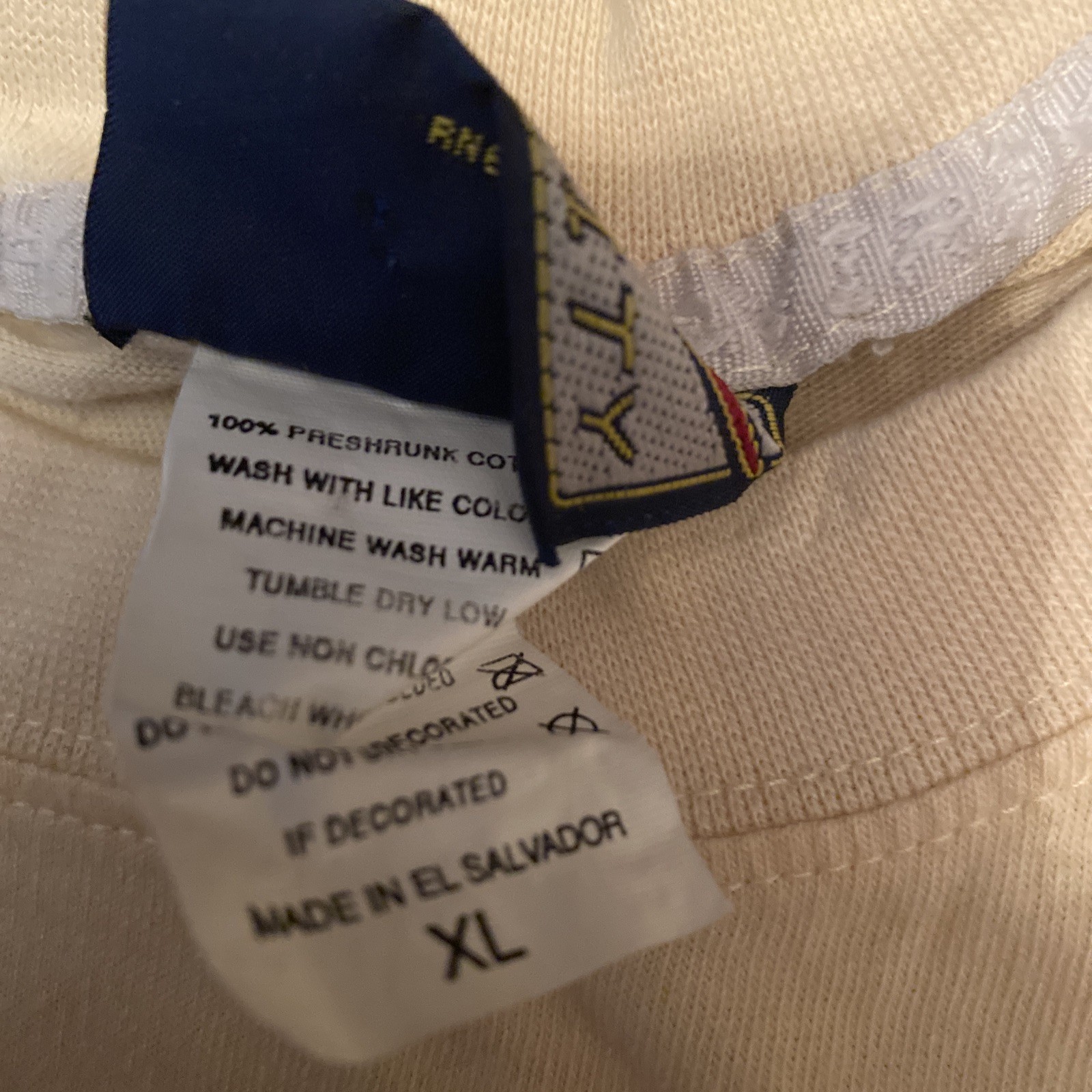 AVIREX Variety T-Shirt Mens XL Cream USA Retro Tshirt – Used – Free Shipping