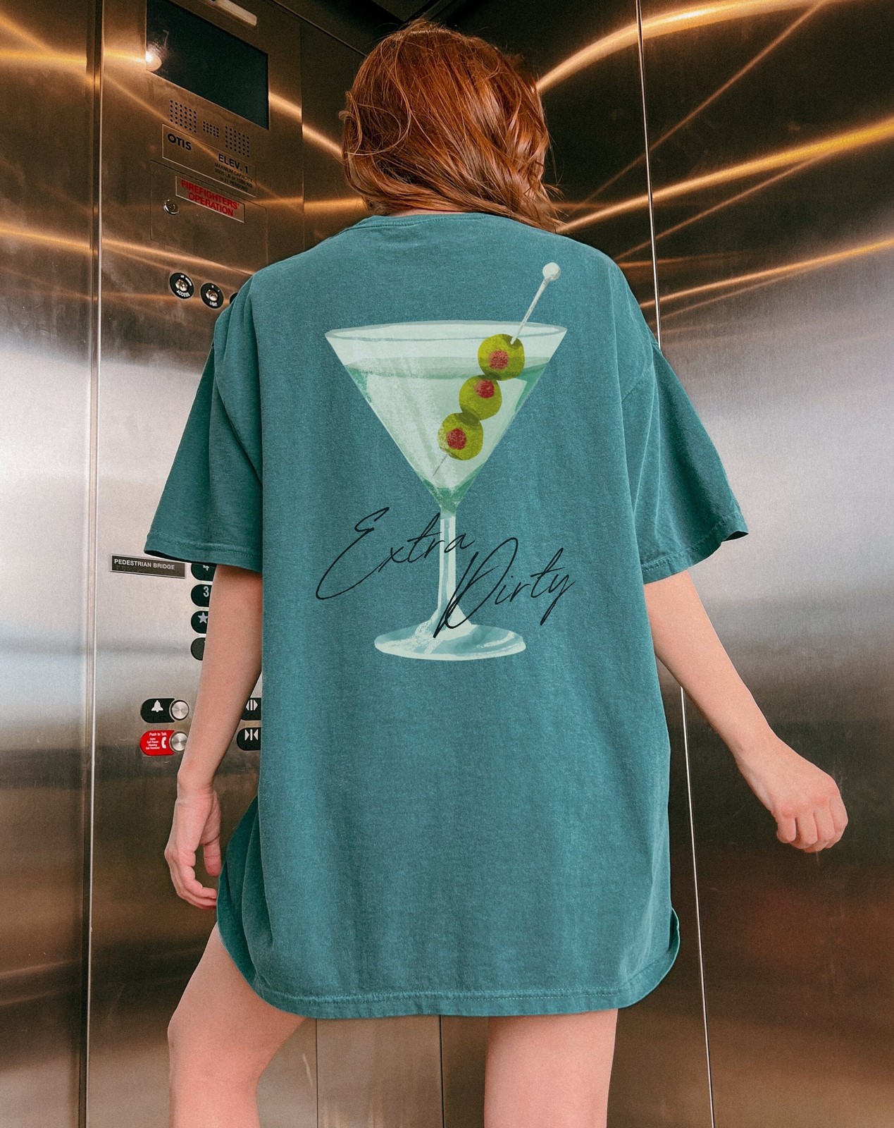 Comfort Colors Dirty Martini T-Shirt Martini Lover Gift Oversized Gift For