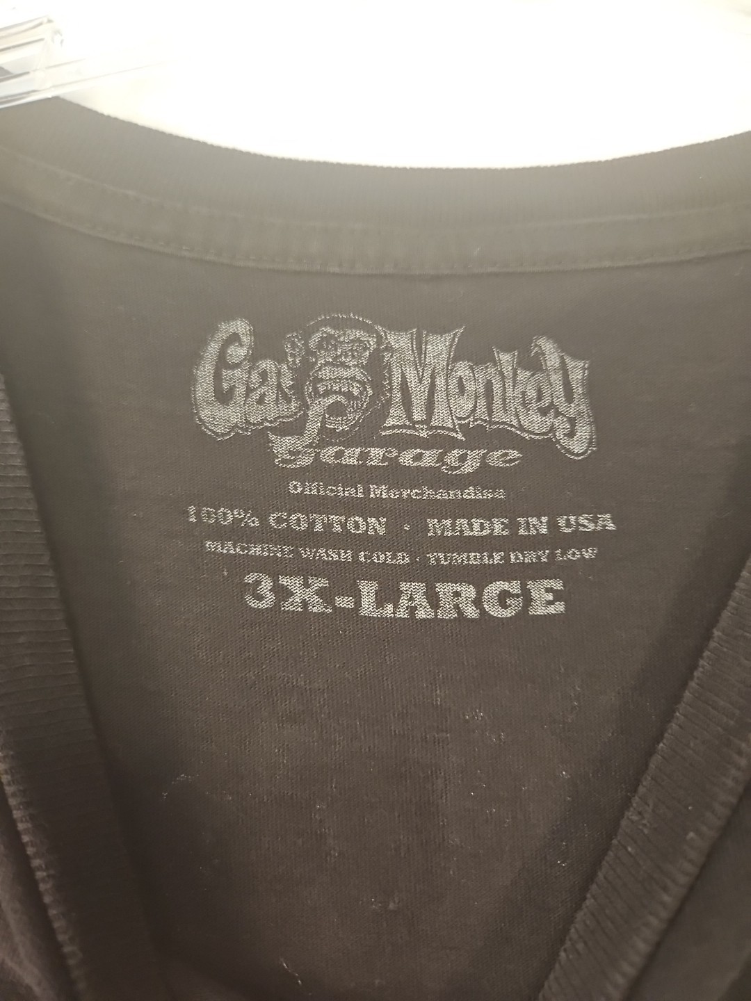 Gas Monkey Black Short Sleeve Cotton T-Shirt Men Size Small 3X-L K1119