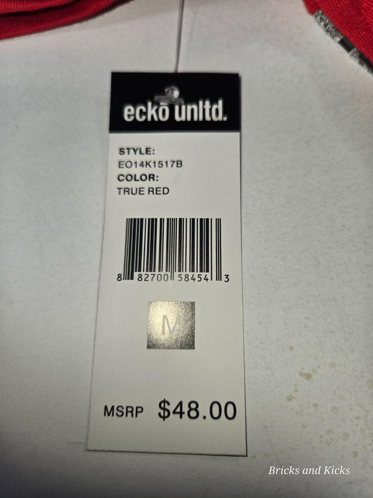 Ecko Unltd. Stand By Color-Block T-Shirt Red/Gray Men&rsquo;s Sizes S, M, L, XL NWT