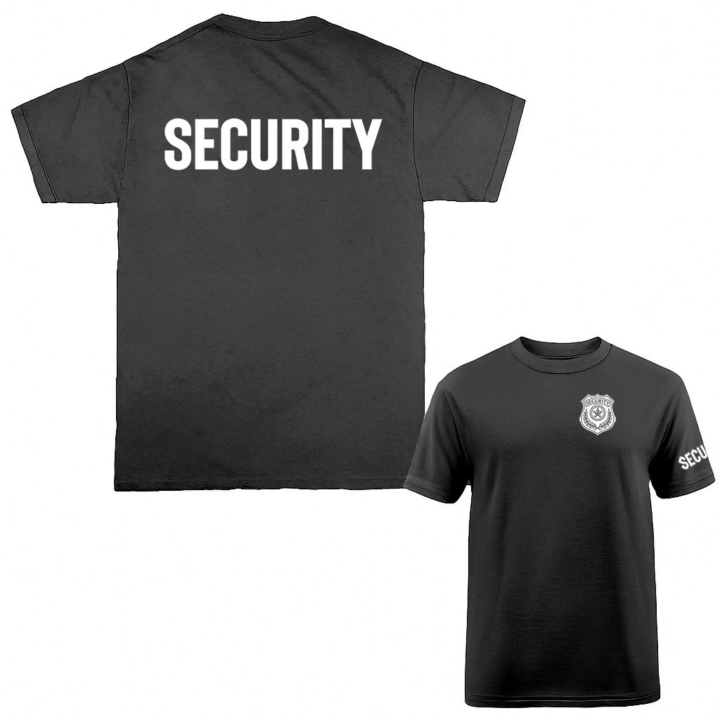 « Security » Size S-5XL Front/Back Event Staff Uniform T-shirt