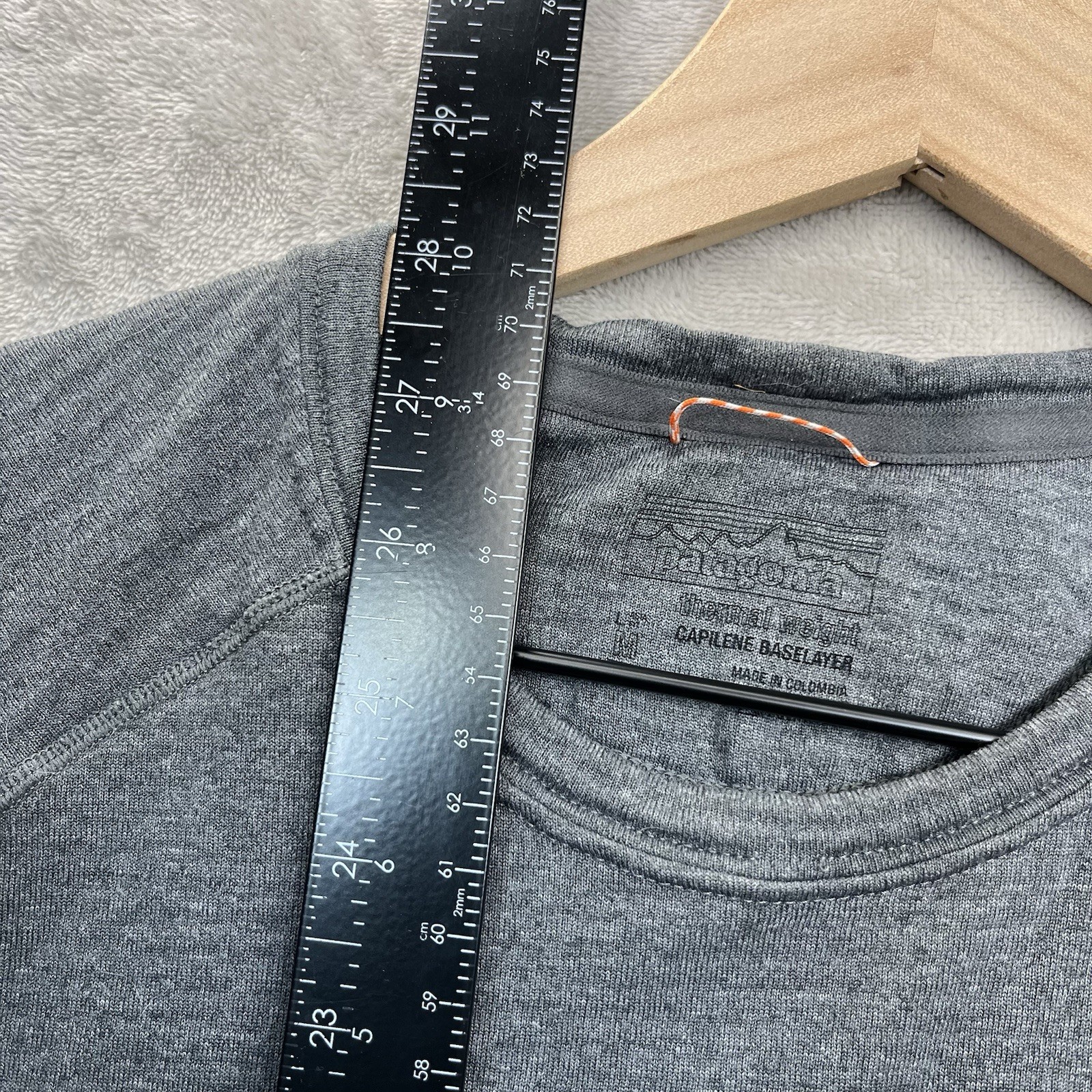 Patagonia Capilene Polartec Baselayer Shirt Mens Medium Thermal Weight Gray