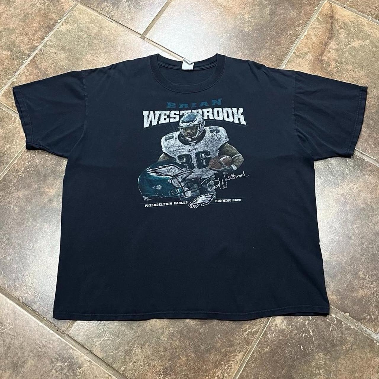 Vintage NFL Philadelphia Eagles Brian Westbrook Football Tshirt Men’s XXL VTG