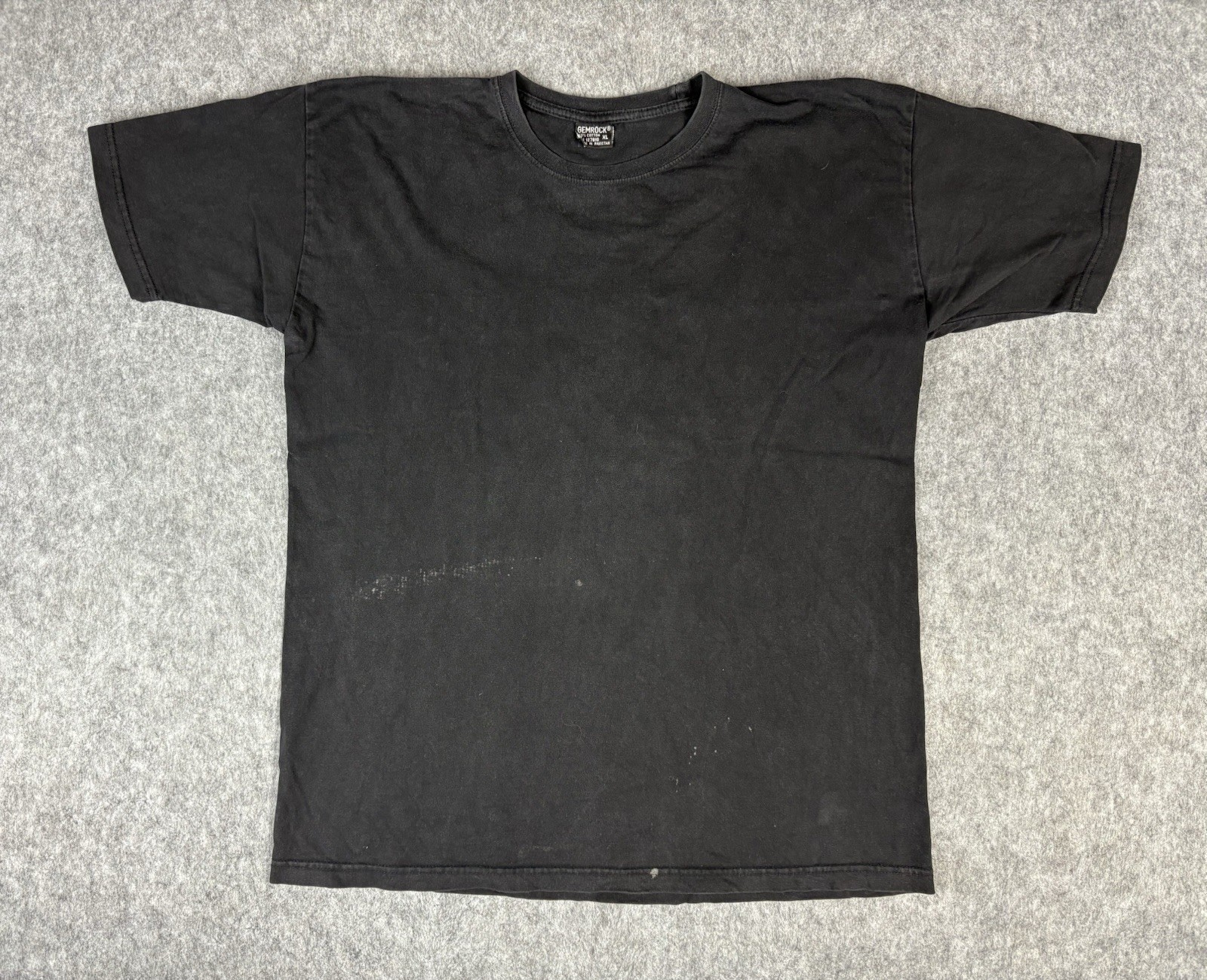 vtg Gemrock T-Shirt Black distressed Men’s Sz XL