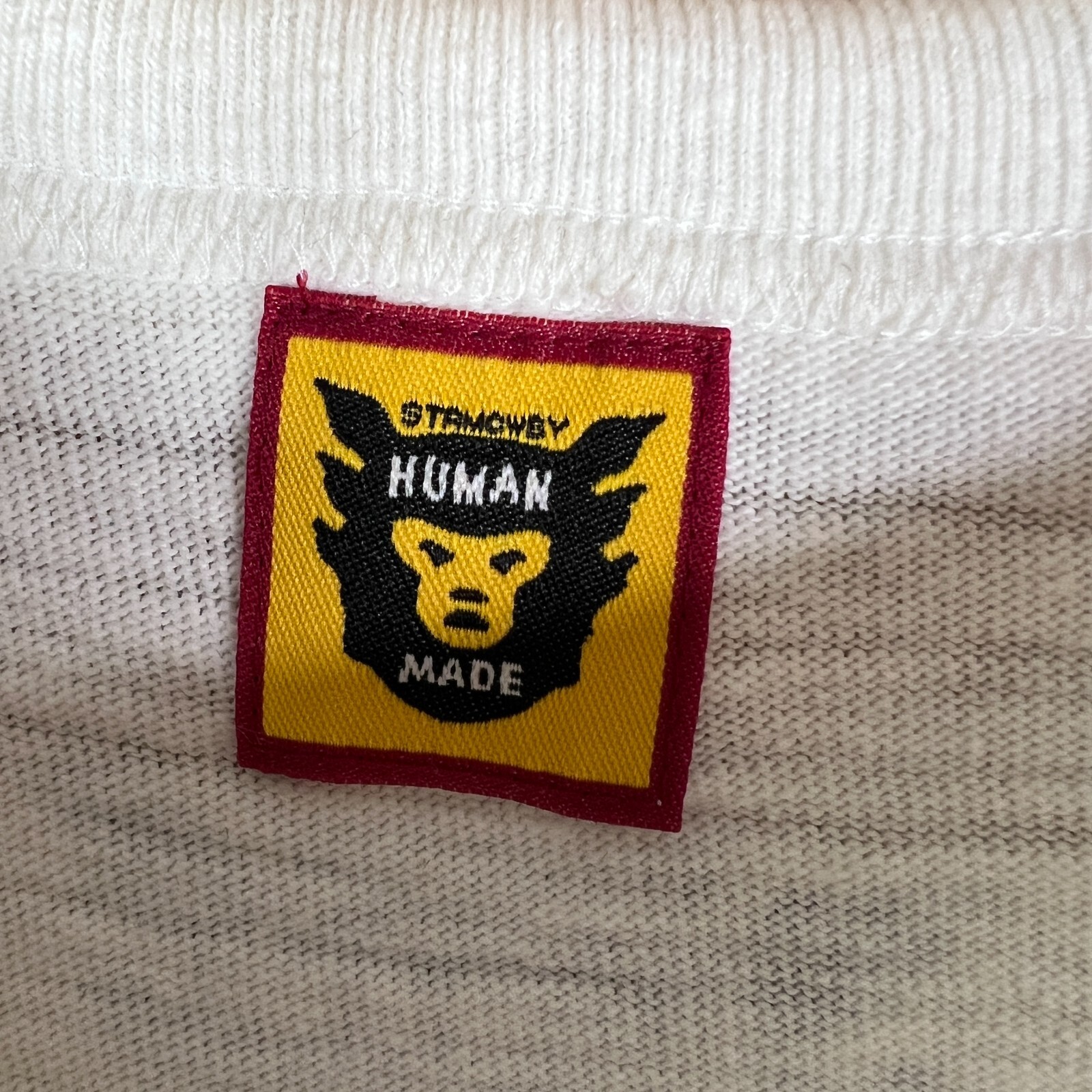 Human Made Shirt Mens Medium White Pop Smoke Nigo Made in Japan Cotton Designer