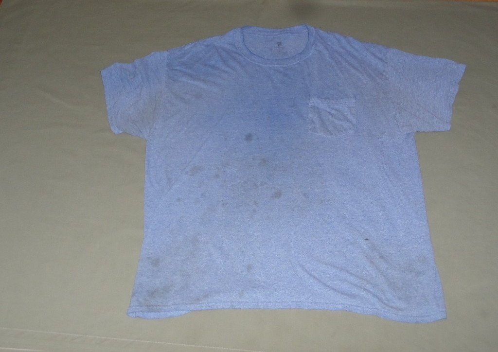 5 Hanes XL Comfortsoft Cotton Men&rsquo;s Pocket Work T-Shirts Faded Distressed Lot