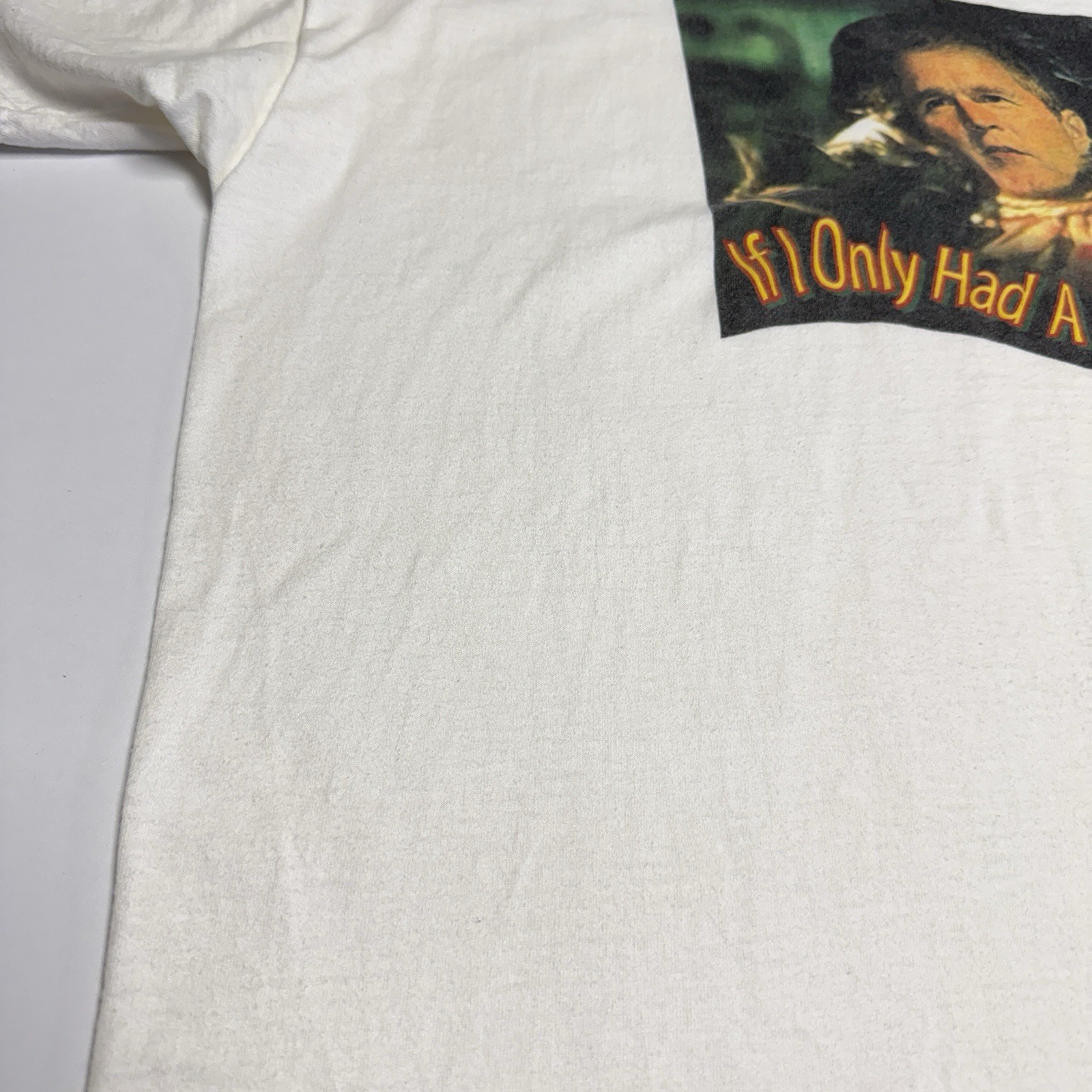 Vintage George Bush If Only I Had A Brain T Shirt Mens 2XL Political Humor