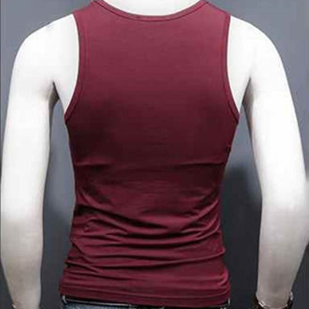 Men&rsquo;s Comfort-Fit Sleeveless Tank Top Featuring U-Neck for Daily Fitness Wear