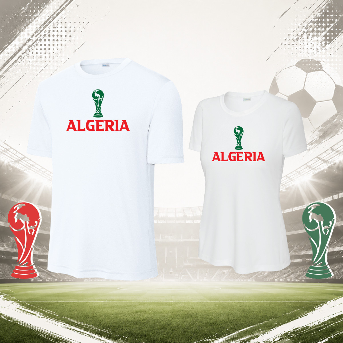 Algeria t-shirt world cup jersey- SHIPS FROM FLORIDA PRIORITY MAIL