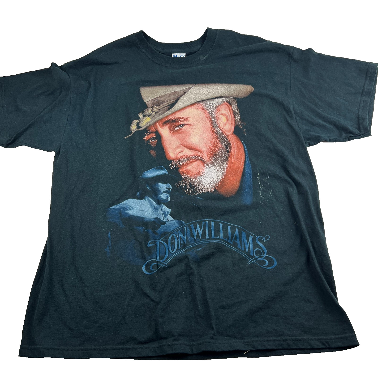 Don Williams Gentle Giant Tour T Shirt Black XL (46&Prime;) M&O Country Music Tee