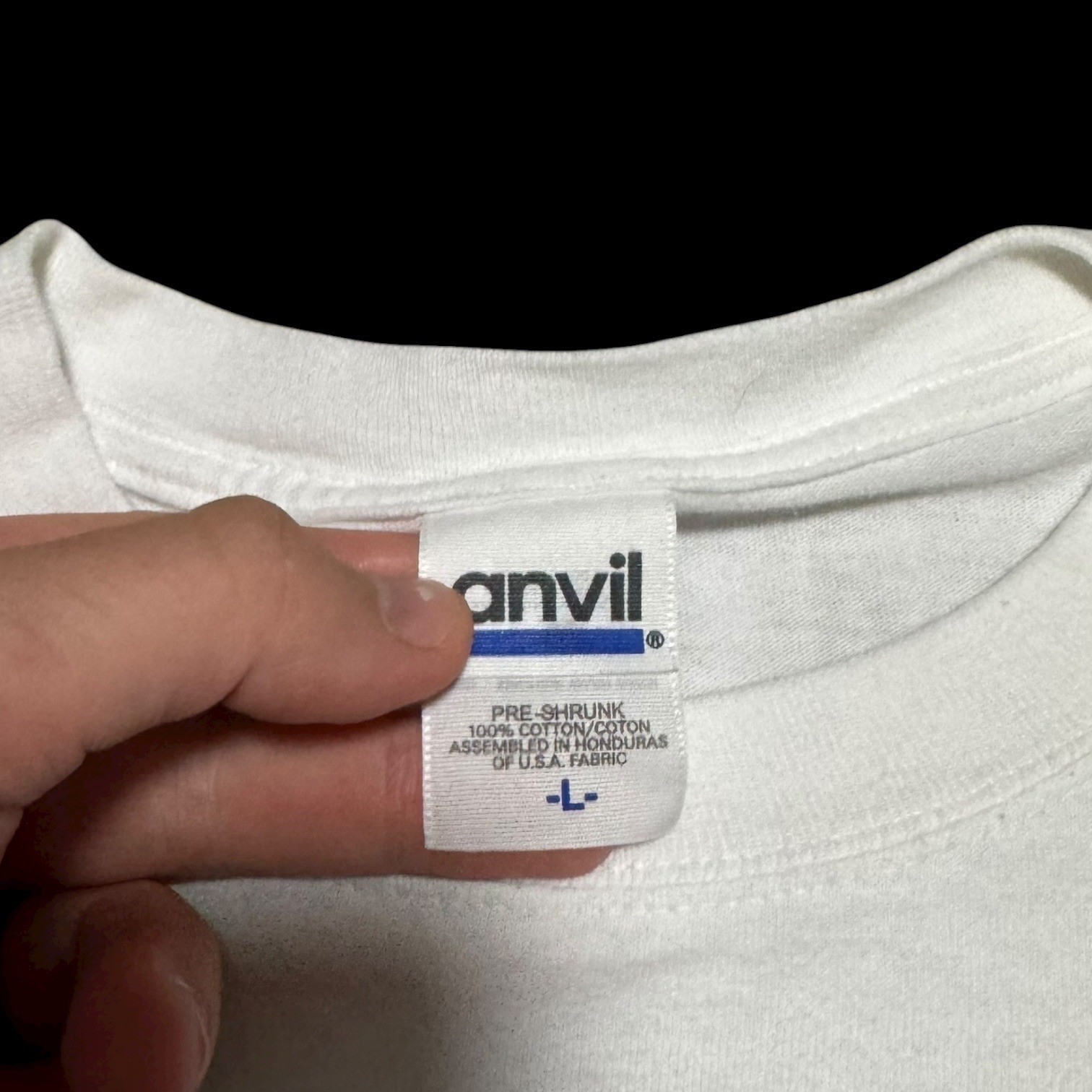 2000s Anvil Restore the Wolf Red Riding Hood Died White Shirt Men&rsquo;s Large