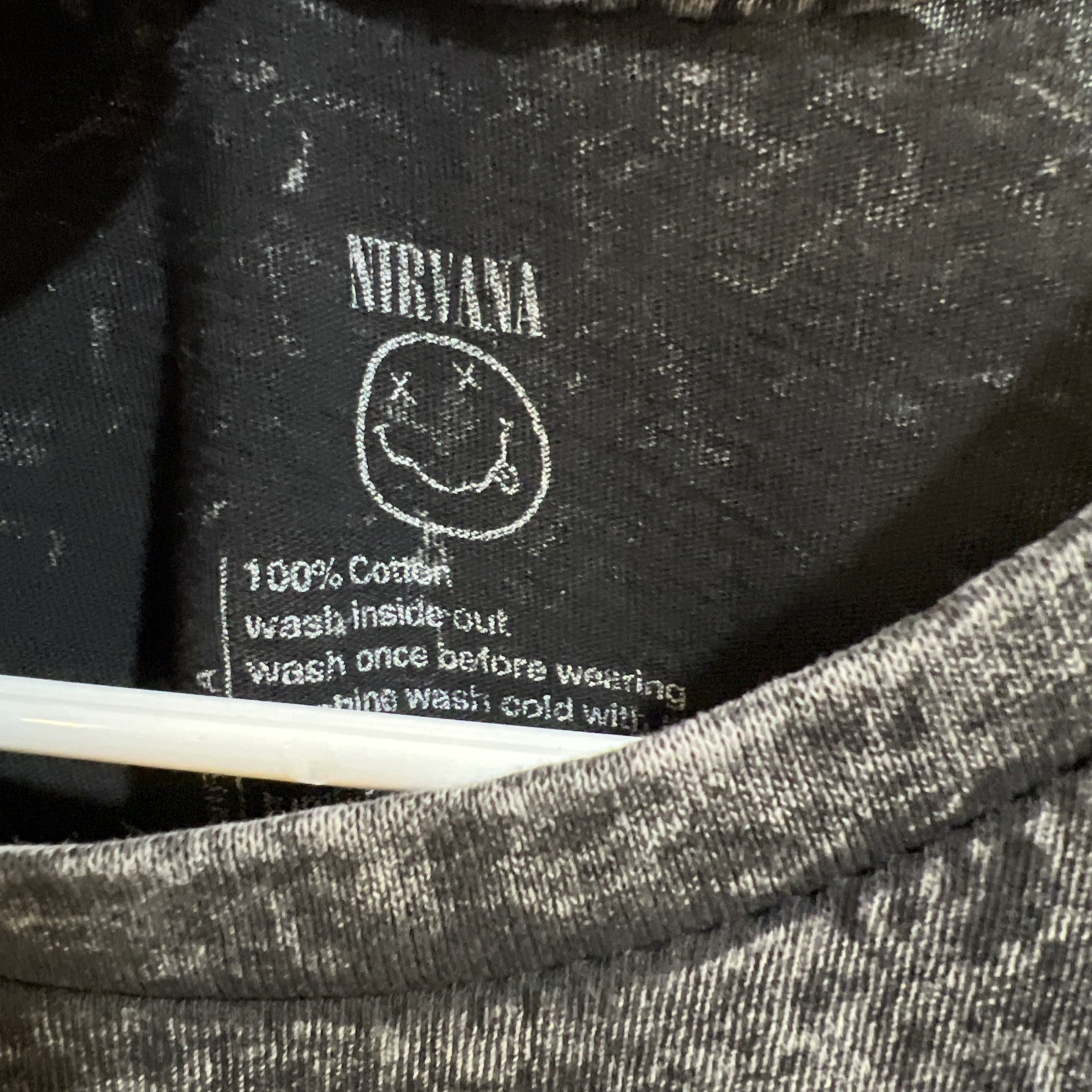 Nirvana Music acid wash t-shirt Size Small Vintage Music 90s hip hop classic 80s
