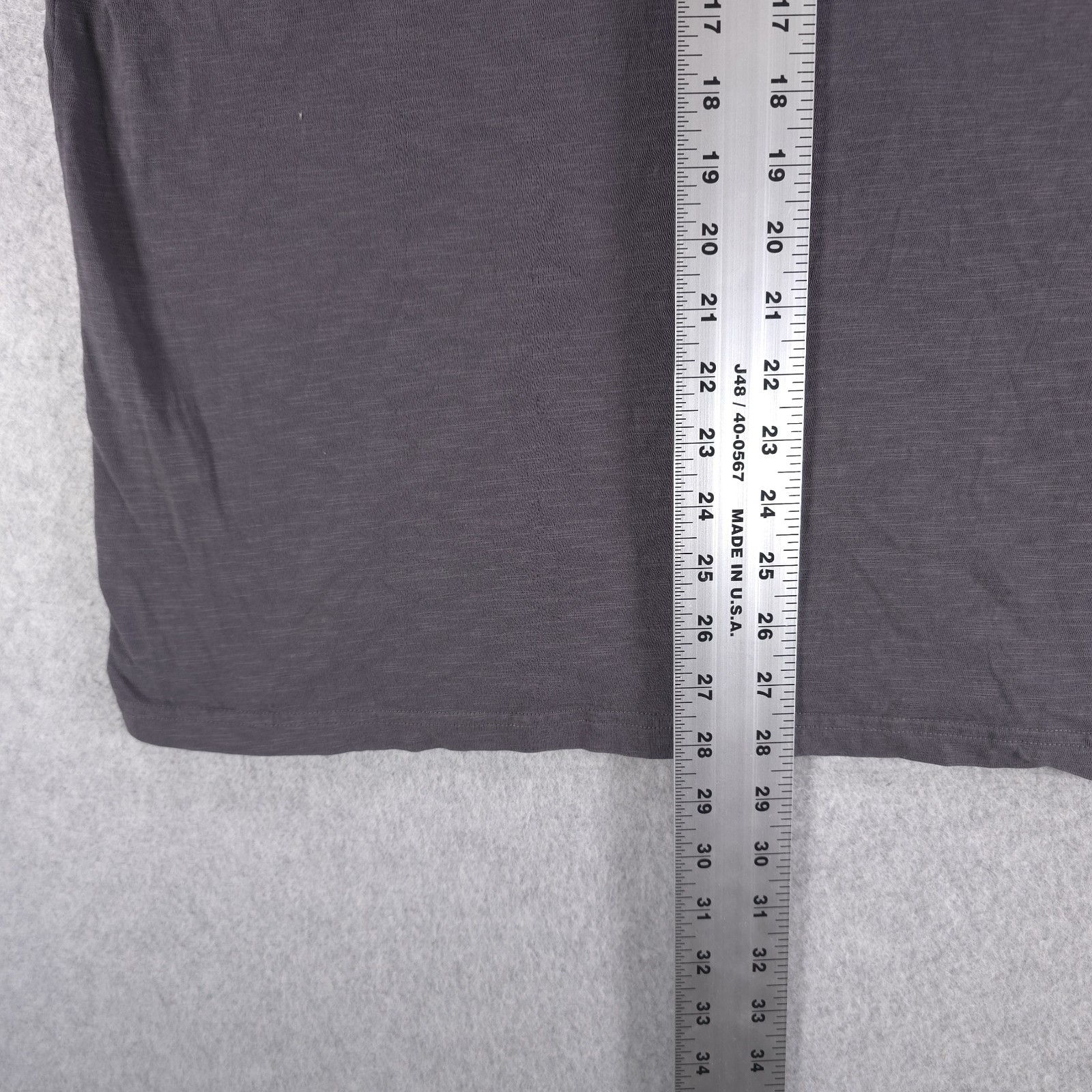 Pact Organic Cotton Gray Short Sleeve 2 Button Pocket Henley Shirt Mens Large