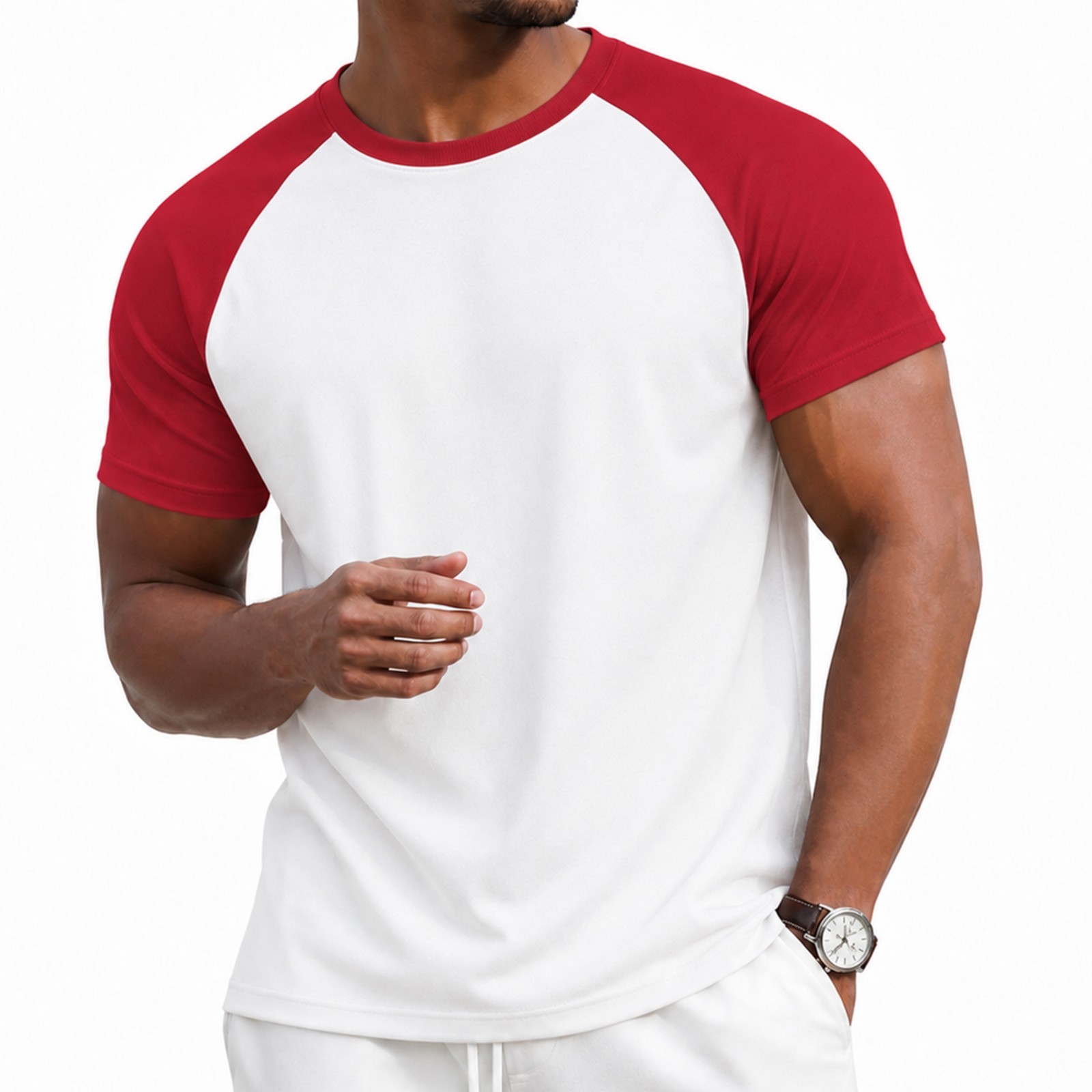 Men&rsquo;s 3-Pack Raglan T-Shirts / Excess Inventory, New Unbranded Garments
