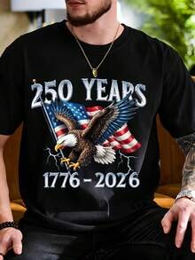 250 Years America Independence Day Eagle Flag T Shirt Unisex